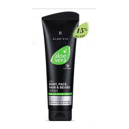 Aloe vera 4 az 1-ben test-, arc-, haj- és szakállsampon