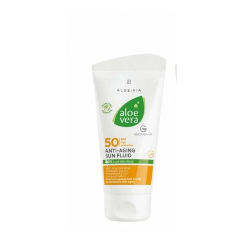 Aloe vera Sun bőröregedés-csökkentő napvédő krém FF50