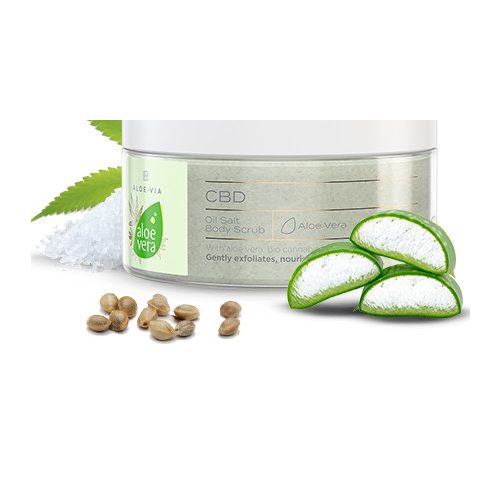 Aloe vera CBD olajos testradír